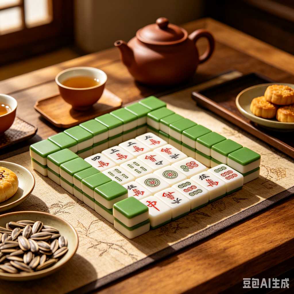 mini travel mahjong set lightweight